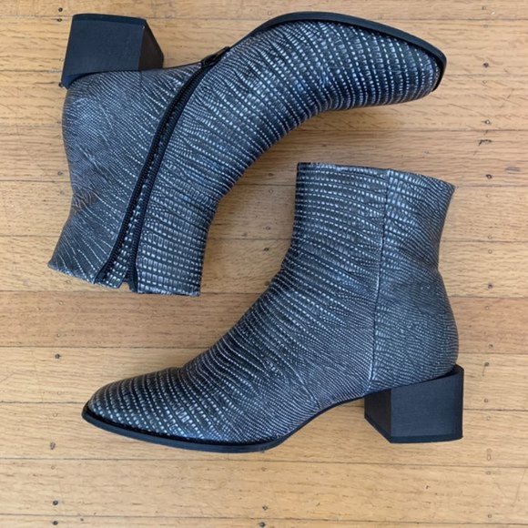 Coclico snakeskin black and white ankle boots - sold - Picture 8 of 16